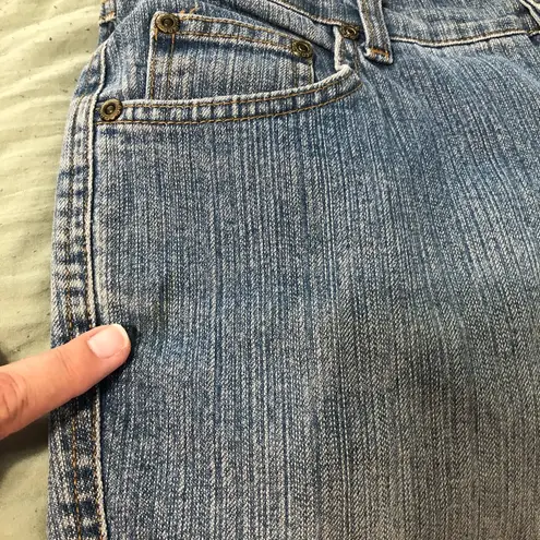 Glo vintage flare low rise jeans Y2K 90’s juniors size 5 waist 29” Blue