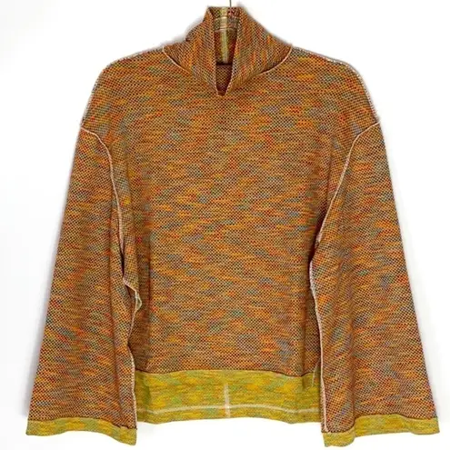 Free People  Sunny Days Orange turtleneck top small NWT