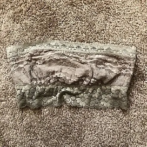 Free People NEW NWT  Lace Bandeau Taupe Strapless Wireless Partially Lined Bra XS