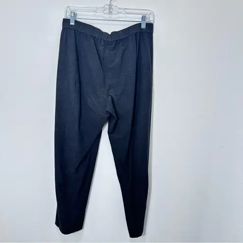 Eileen Fisher  Charcoal Grey Pull On Elastic Waist‎ Trouser Style Jogger Size M