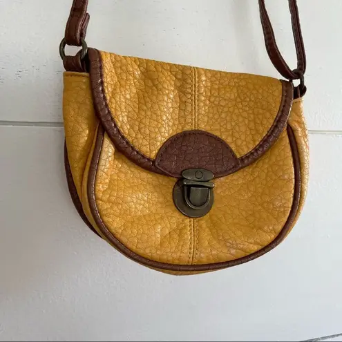 American Eagle  Yellow Vegan Leather Crossbody