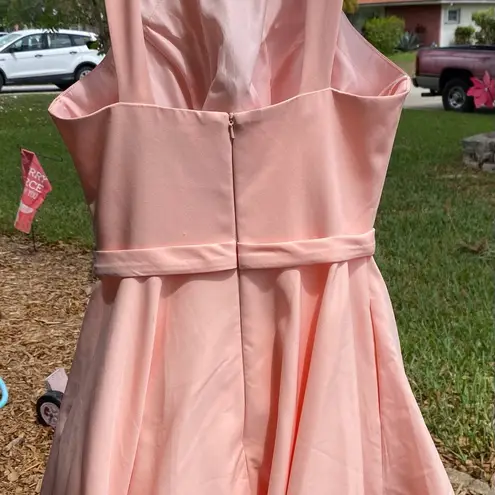 Camille La Vie Camille Peach dress w/pockets Size 8