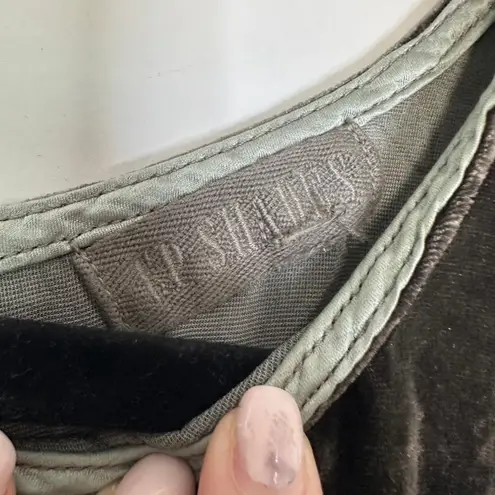 CP Shades Jacqui Velvet Dress Size XS Dark grayish green