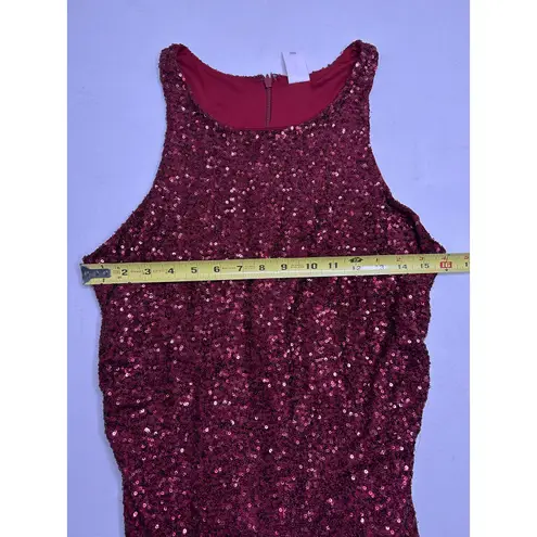 Abound  Stretch Knit Sequin Mini Dress in Burgandy. Size L. NWOT