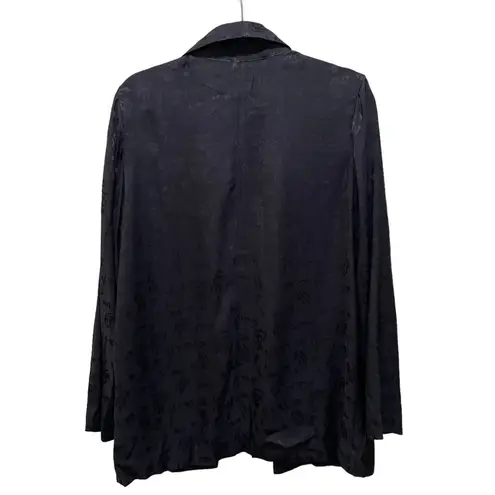 Chelsea 28 Jacquard Shawl Collar Blazer Jacket Black Size Small
