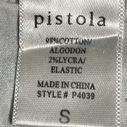 Pistola Natalia Shorts Denim Jean Distressed Raw Hem Braided Waistband S