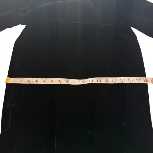 Roland Nivelais Bergdorf Goodman Velvet Long Sleeve Formal Maxi Dress Train 10 Black