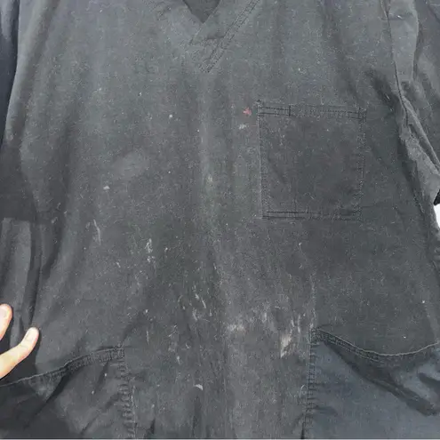 Scrubstar Black V-Neck Women's Scrub Top