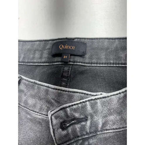 Quince Womens Grey Flare Jeans Size 31 Stretch Denim Casual