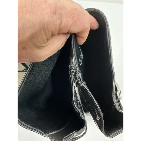 Baretraps Womans Tommy Knee High Riding Boots Size 7 M Black Full Zip