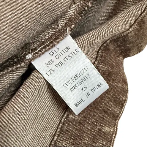 Altar'd State Altar’d State Evie Puff Sleeve Denim Romper Size XS