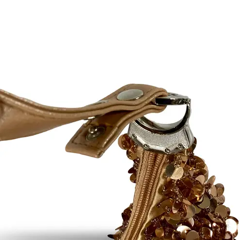 Sequin Beaded Evening Handbag Gold