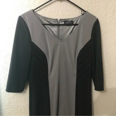Tahari Black & Grey Dress - Size 8