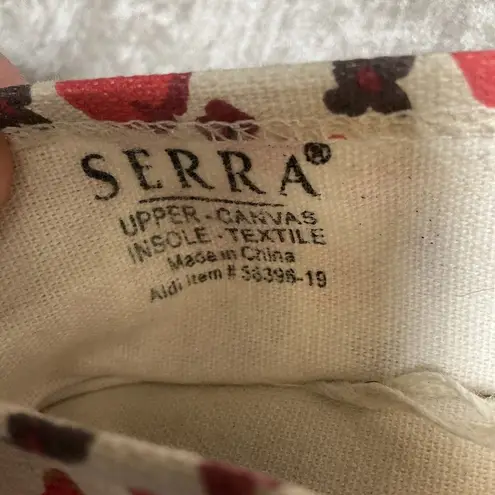 Serra  Espadrilles Size 7 Flat Slip On Loafer Boat Shoes Memory Foam Floral thumbnail 7