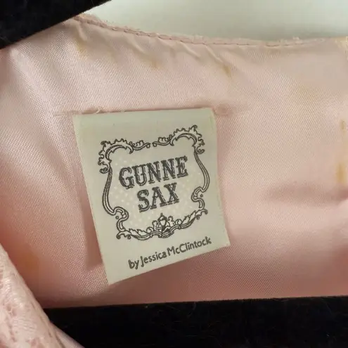 Gunne Sax Jessica McClintock 80s Floral Lace Prairie Dress