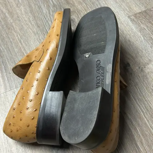 Franco Sarto  Flex Tan Leather Loafers Size 6 Medium