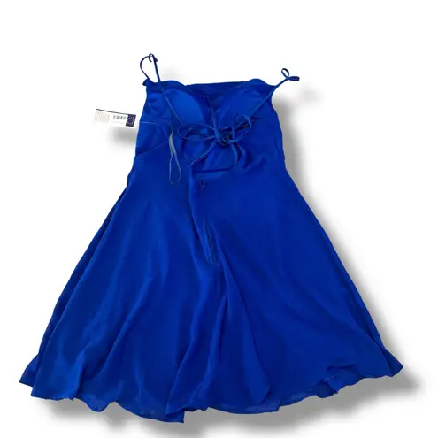 Dear Moon NWT Dillard’s Blue Fit & Flare Cocktail Party Mini Dress – Size 11