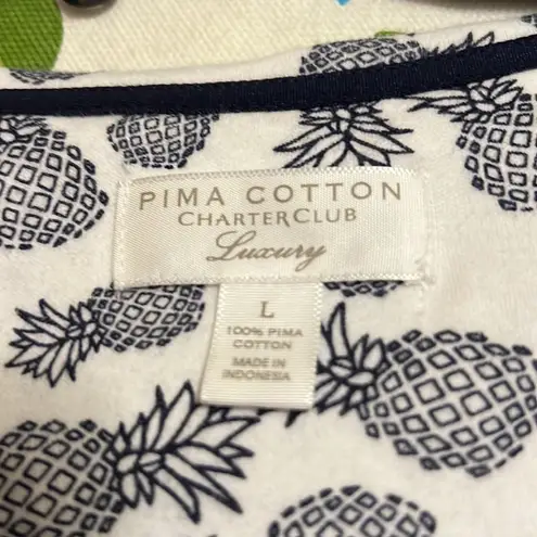 Charter Club Ladies shirt Sz L by Pima Cotton Luxury
