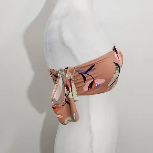 The Bikini Lab Floral Swimsuit Top Size Small NWT Botanical Print Bikini Top