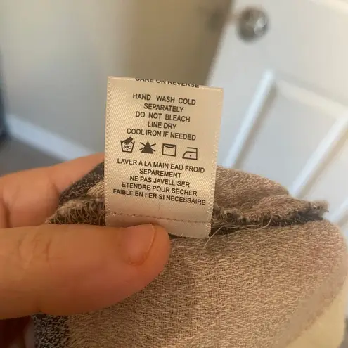 Ro & De Plaid Bell Sleeve Bow Back Blouse sz Medium