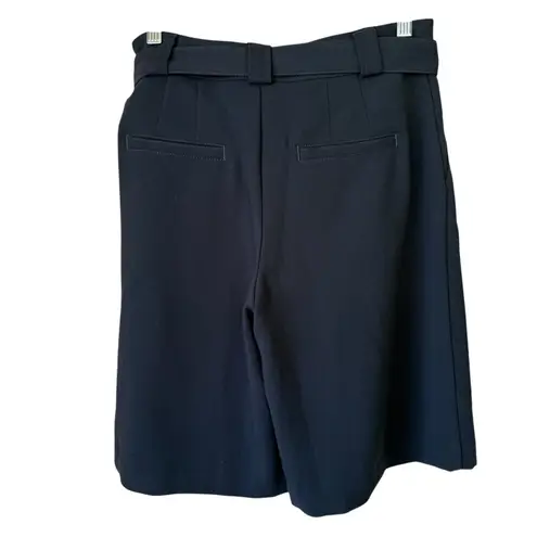 Maeve women's Navy pleated shorts size 2 with belt