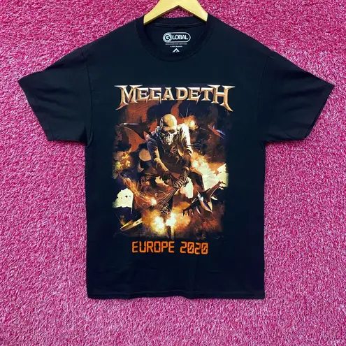 Megadeth Smash Guitar Europe Tour 2020 T-Shirt Medium