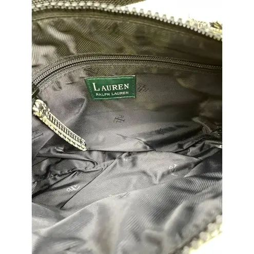 Lauren Ralph Lauren Women's Houndstooth Shoulder Bag Hand Bag SKU 6136 Black