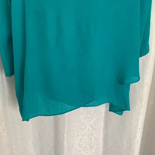 FEVER Turquoise Tunic Sz: XXL Blue