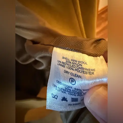 Lands’ End Camel Long Coat Wool Blend Double Breasted Women’s Plus Size 26W 26 W