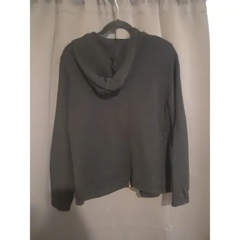 Jeanne pierre Women's XL Gray Hoodie Full Zip Sweatshirt Cotton, Zip-Up Sweater