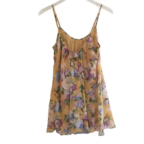 ✨ Pins & Needles Chiffon Frock Slip Dress✨ Yellow