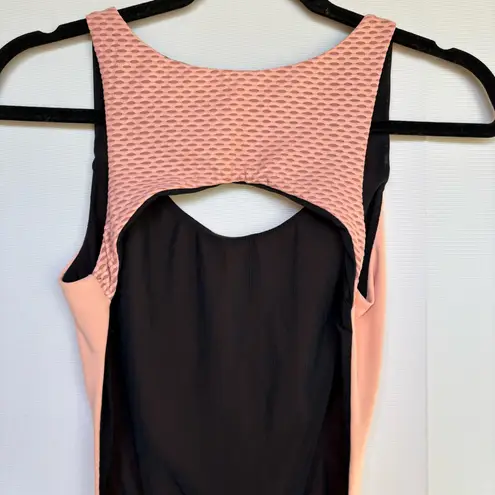 Koral Activewear Test blackout short jumpsuit romper in pompano orange S small