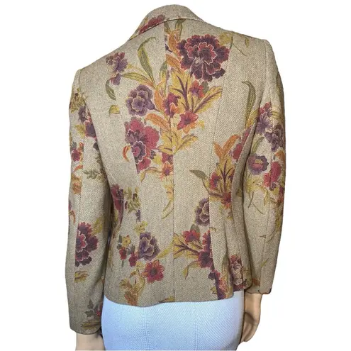 Pendleton Vintage women’s Elegant Floral petite Blazer size 8