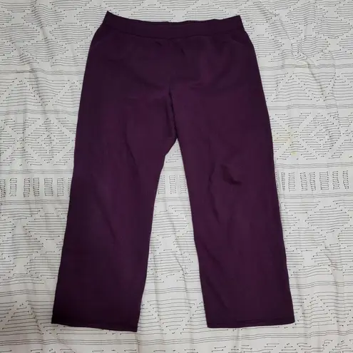 Hanes purple wide leg sweatpants