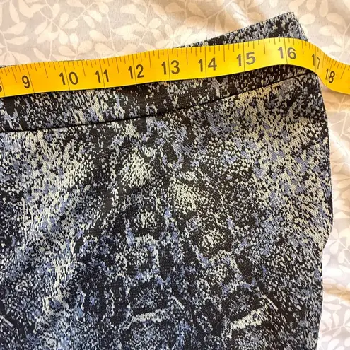 Soho Gray and Black Knee-Length A-Line Skirt