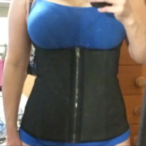 Steel Boned Latex Semi Vest Waist Trainer Size L