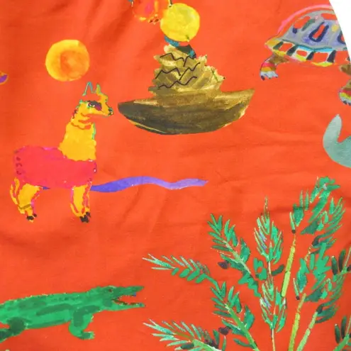 Sézane NWT Sezane x G. Kero Samantha in The Animal Orange Wrap Mini Dress S