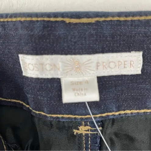 Boston Proper Dark Wash Flared Leg Jeans, Size 4