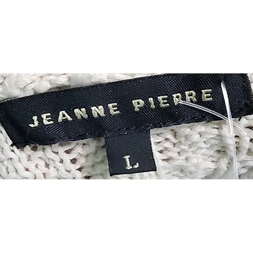 Cozy Cable Knit Cowl Neck Sweater Light Beige Heather Women's Pullover L Tan Size L