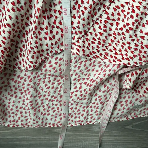 Zadig & Voltaire Rinka Heart-print Dress In Red Silk Small