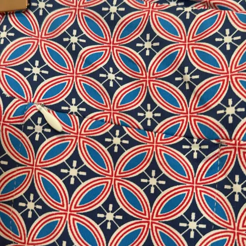 J. McLaughlin Blue and White Wide Leg Pants