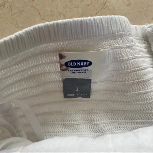 Old Navy  White Strapless Eyelet Dress Size Small