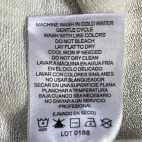 Hilary Radley Green White Palm Drawstring Tshirt dress - L