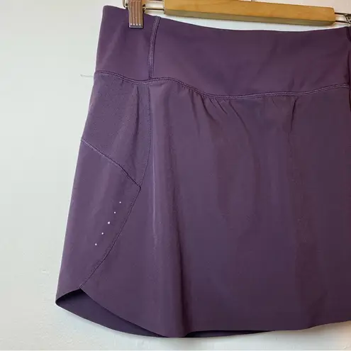 Athleta  | Run with It High Rise 14” Athletic Running Skort Agate Purple Medium