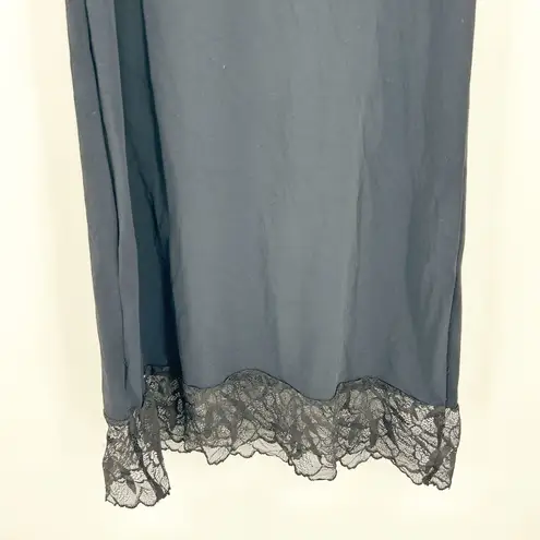 Commando Womens Y2K Whimsigoth Lace Trim Cami Slip Dress Nightie Size M/L Black