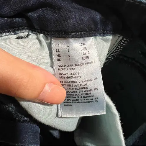 American Eagle  AEO denim blue highest rise jegging 4 long