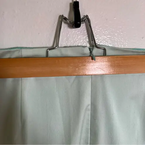Vintage Worth Pencil Skirt Mint Green Teal Blue Size 6