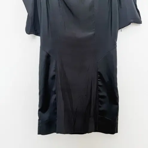 All Saints Spitalfields Japanese Cloth Lightweight Werbovy Mini Dress Black Sz 8