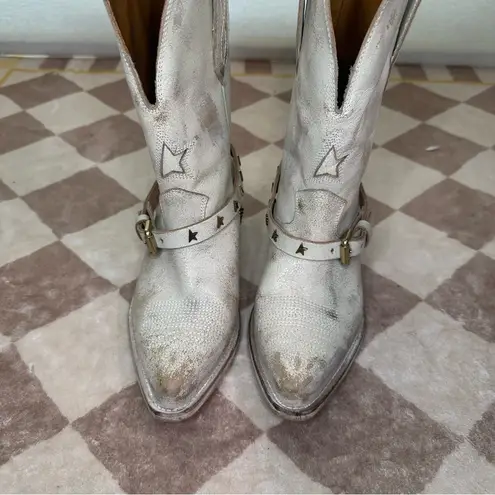 Golden Goose  Wish Star Belted Leather Boots
