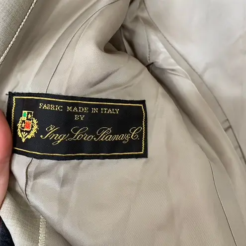 Brooks Brothers Loro Piana Stellita Fit Tan Blazer Womens Size 4 Wool